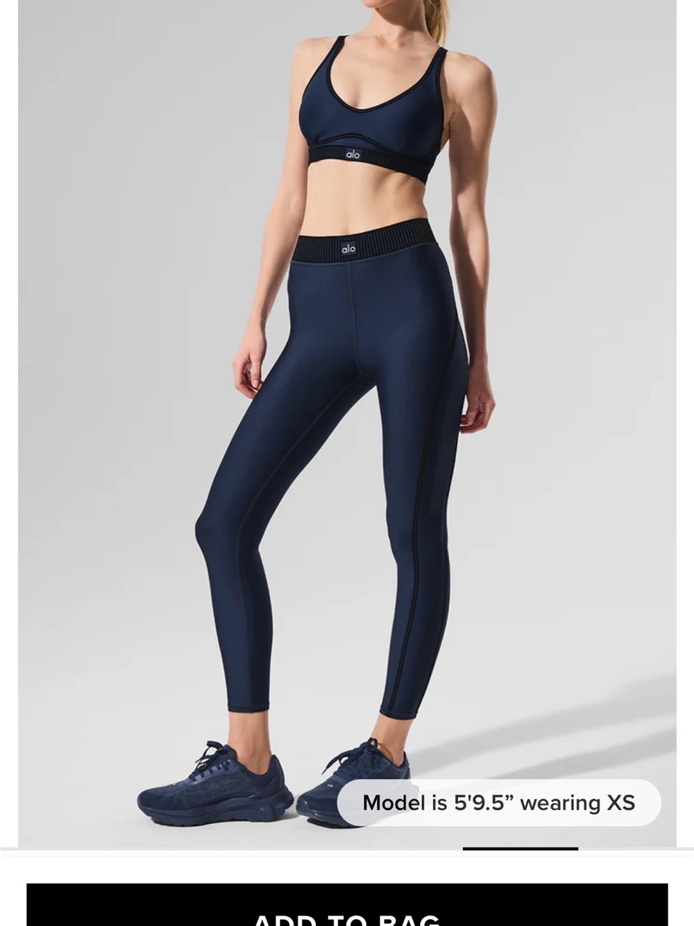 ALO Yoga Navy High-Rise Performance Leggings